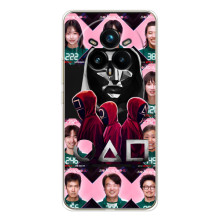 Чехол Гра в кальмара для Realme 14 Pro 5G – Персонажи игры кальмара