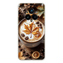 Чехол с уникальным дизайном «Осень с кофе» для Realme 14 Pro 5G – Пряный кофе