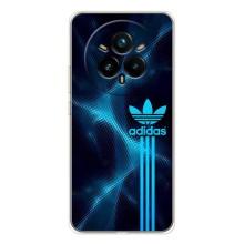Чехлы Адидас для Realme 14 Pro Plus (AlphaPrint) (Синий Адидас)