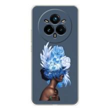 Чехлы (ART) Цветы на Realme 14 Pro Plus (VPrint) (Цветы на голове)