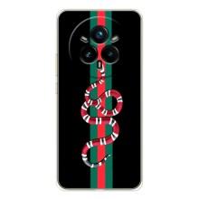 Чохли бренд ГУЧЧІ для Realme 14 Pro Plus – Змій Гуччі