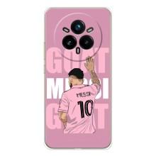 Чехлы Лео Месси в Майами на Realme 14 Pro Plus – GOAT MESSI