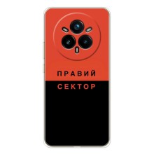 Чехлы УПА (Красно-Чёрный) на Realme 14 Pro Plus – Правый Серктор