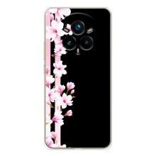Чехол для Реалми 14 Про Плюс - с принтом (Дизайнерские) (AlphaPrint) (Цветочки)