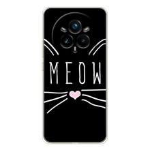 Бампер с изображением Котиков для Реалми 14 Про Плюс – КОТИК MEOW