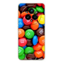 Чехол с изображением  вкусной еды для Realme 14 Pro Plus – Разноцветные M&M'S