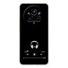 Чехол с картинками на черном фоне для Realme 14 Pro Plus – Плеер