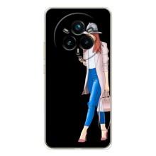 Чохол з картинкою Модні Дівчата Realme 14 Pro Plus – Дівчина з телефоном
