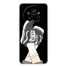 Чехол с Прикольным принтом на Realme 14 Pro Plus (Кеды)