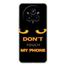 Чехол с Прикольным принтом на Realme 14 Pro Plus (Не трогай мой телефон)