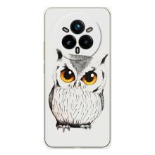 Чехол с птицами на Realme 14 Pro Plus (VPrint) (Милая Сова)