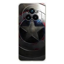 Чехол с Щитом Капитана Америки на Realme 14 Pro Plus – Ретро Щит Капитана