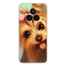 Чехол (ТПУ) Милые собачки для Realme 14 Pro Plus (Йоршенский терьер)