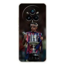 Чехол с футболистом Ламин Ямаль Realme 14 Pro Plus (Ямал с кубком)