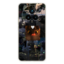 Чехол как приручить дракона на Realme 14 Pro Plus – Дракон коллаж