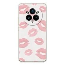 Чехол с розовым рисунком для Realme 14 Pro Plus – Розовые губы
