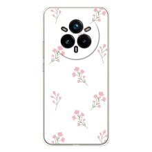 Чехол с розовым рисунком для Realme 14 Pro Plus – Розовые цветы