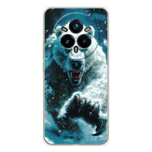 Чехол с картинкой «Хищники» для Realme 14 Pro Plus – Медведь
