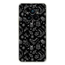 Новогодние, Праздничные Чехлы для Realme 14 Pro Plus - 2024 год (Новогодний фон)