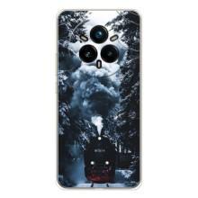 Новогодние, Праздничные Чехлы для Realme 14 Pro Plus - 2024 год (Зимний поезд)