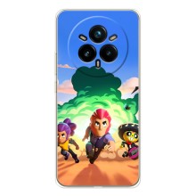 Силиконовый Чехол на Realme 14 Pro Plus с картинкой Brawl Stars – Бравел Старс