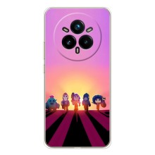 Силиконовый Чехол на Realme 14 Pro Plus с картинкой Brawl Stars – Персонажи в закате