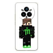 Чохли для Realme 14 Pro Plus (Персонажі МайнКрафт) – Зелений хлопчик