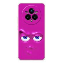 Силиконовые Чехлы (смешные стикеры) для Realme 14 Pro Plus – Хитрая мордочка