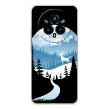 Силиконовый бампер на рождество для Realme 14 Pro Plus (Рождественский Олень)