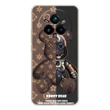 Силиконовый чехол для Realme 14 Pro Plus (Медмедь Луи Виттон)