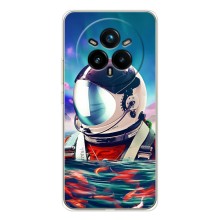 Силиконовый Чехол с принтом "Космонавты" на Realme 14 Pro Plus