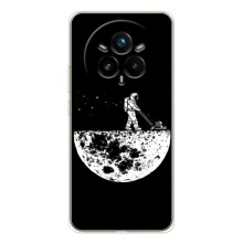 Силиконовый Чехол с принтом "Космонавты" на Realme 14 Pro Plus (Космонавт)