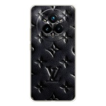 Текстурный Чехол Louis Vuitton для Реалми 14 Про Плюс (Черный ЛВ)