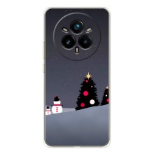 Чехлы на Новый Год Realme 14 Pro (Снеговички)