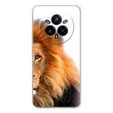 Чехлы с картинками животных Realme 14 Pro (Лев грива)