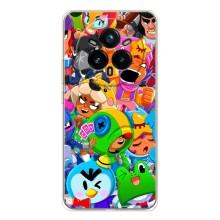 Чехлы Brawl Stars для Realme 14 Pro (AlphaPrint) – Герої Бравл Старс