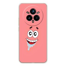 Чехлы с Патриком на Realme 14 Pro (Мордочка Патрика)