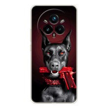 Чехол ДОБЕРМАН для Realme 14 Pro (Доберман злой)
