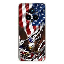 Чехол Флаг USA для Realme 14 Pro (Флаг USA)