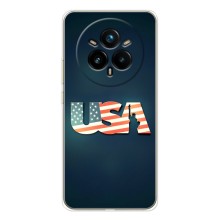 Чехол Флаг USA для Realme 14 Pro
