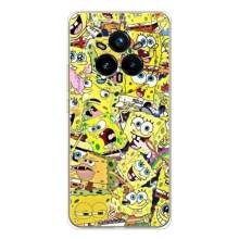 Чехол Губка Боб для Реалми 14 Про (Эмоции Спанч Боба)