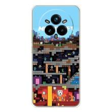 Чехол Майнкрафт на Realme 14 Pro (AlphaPrint) Minecraft