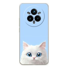 Чехол на тематику: Коты для Realme 14 Pro (Белый кот)
