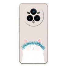 Чехол на тематику: Коты для Realme 14 Pro (Белый котик)