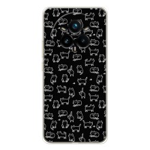 Чехол на тематику: Коты для Realme 14 Pro (Котики на черном)