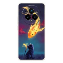 Чехол на тематику: Коты для Realme 14 Pro (Встреча)