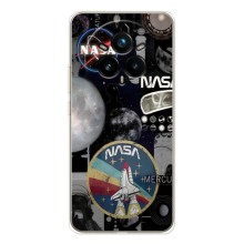 Силиконовый бампер с принтом "Наса" на Realme 14 Pro – Art nasa