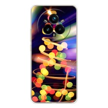 Чехол Новогодняя Елка на Realme 14 Pro (Гирлянды)