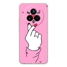 Чохол з принтом для Realme 14 Pro (AlphaPrint - Знак сердечка)