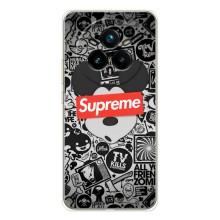 Чехол с Брендами одежды на Реалми 14 Про – Supreme Маус
